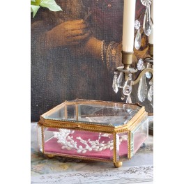 Stort 1800-tals Brudeskrin Smykker [H9x19x16cm] Napoleon lll