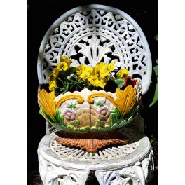 Stor Fransk Jardiniere Art Nouveau (H21xL32cm) FLORAL