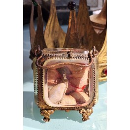 Franskt Glasskrin Napoleon lll [H8,5x7,5x6cm] 1800'