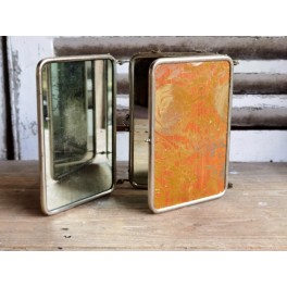 Gl. 3-fl&oslash;jet Barberspejl. Paris [40,5x18cm] Triptykon*