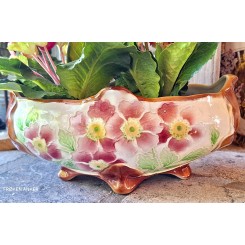 Fransk Jardiniere Art Nouveau (H12x27cm) Fleurs