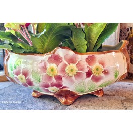 Fransk Jardiniere Art Nouveau (H12x27cm) Fleurs
