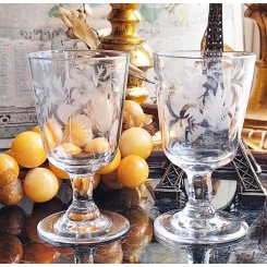 Fransk Souvenir glas [H12,5cm] Krystalglas - Stk