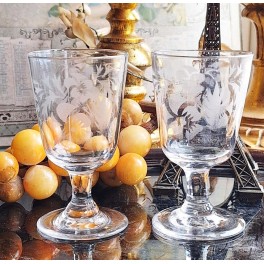Fransk Souvenir glas [H12,5cm] Krystalglas - Stk