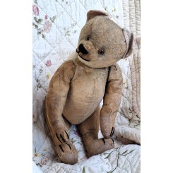 Gammel Fransk Harold Bamse med str&aring; [47cm] 1930'