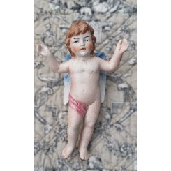 Napoleon III Engel Skytsengel Biscuit [H14,5cm] 1800'