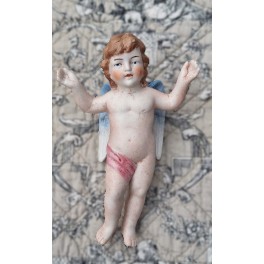 Napoleon III Engel Skytsengel Biscuit [H14,5cm] 1800'