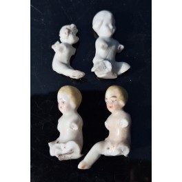 Engle/b&oslash;rn Porcel&aelig;n 1800' [2,5-3,5cm] 4 stk