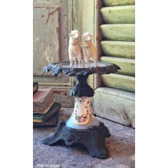 Art Nouveau Vide Poche Opsats [H15x&Oslash;14cm] Porcel&aelig;n