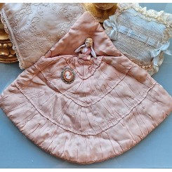 Antik Fransk Lingeri-taske m. Half Ddoll