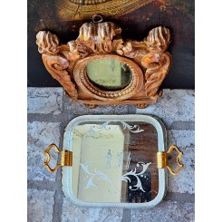 Gammel Spejlbakke MURANOGLAS [24x27cm] Italy
