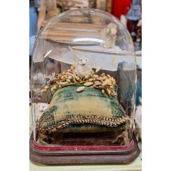 Napoleon III Brudeglobe Garniture PUDE [GR&Oslash;N] Sj&aelig;lden