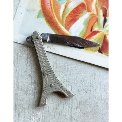 Gammel Kniv - Souvenir med Eiffelt&aring;rnet 