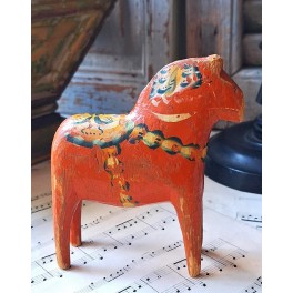 Antik Dalahest (13cm) 1800-tal
