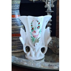 Fra Brudeglobe - Vase Porcel&aelig;n Blomster [H12cm]