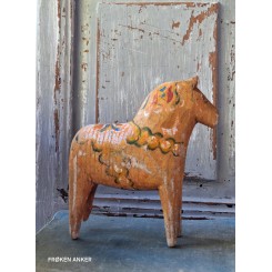 Antik Dalahest Tr&aelig; (13cm) *