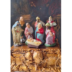 Fransk Krybbespil 8 Figurer [12,5cm] Mixed