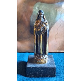 Gammel Nonne SKT. THERESE p&aring; Marmor [11cm] 