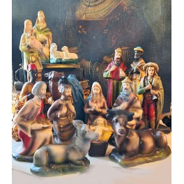 Antikt Krybbespil med 16 figurer - inkl. dromedar [op til 19cm]