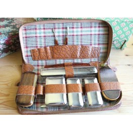 Vintage Rejsesæt Beautybox Vintage Rejsesæt Beautybox