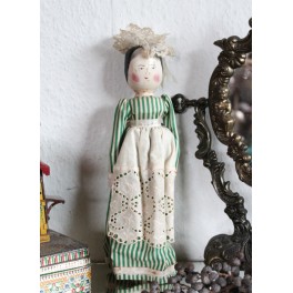 Trædukke Primitiv  [Peg doll] ~1890 [H29cm]